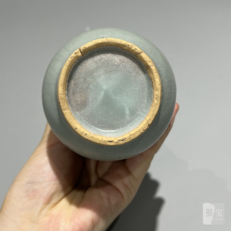 明代 龙泉窑粉青釉箸瓶 - 图8